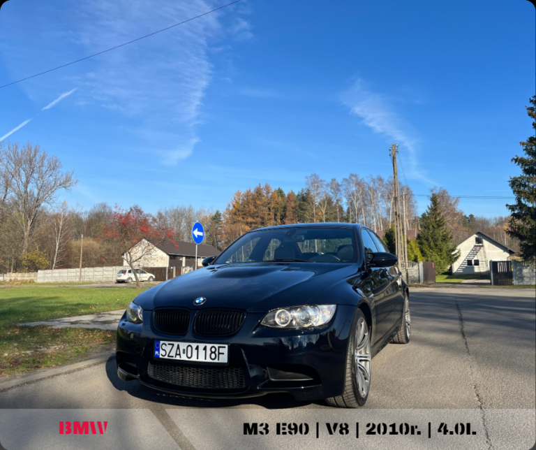 przód BMW M5 E90 realizacja importu z USA