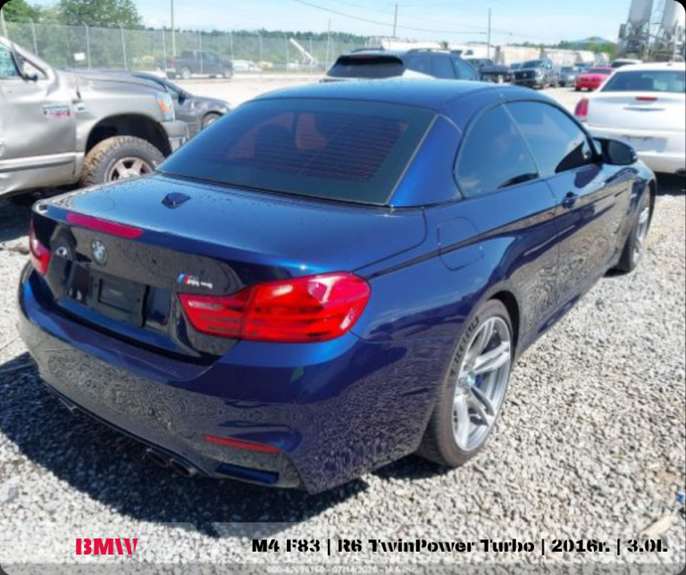 tył BMW M4 F83 realizacja importu z USA