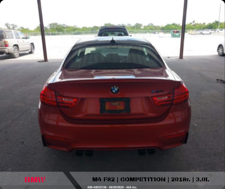 tył BMW M4 F82 realizacja importu z USA