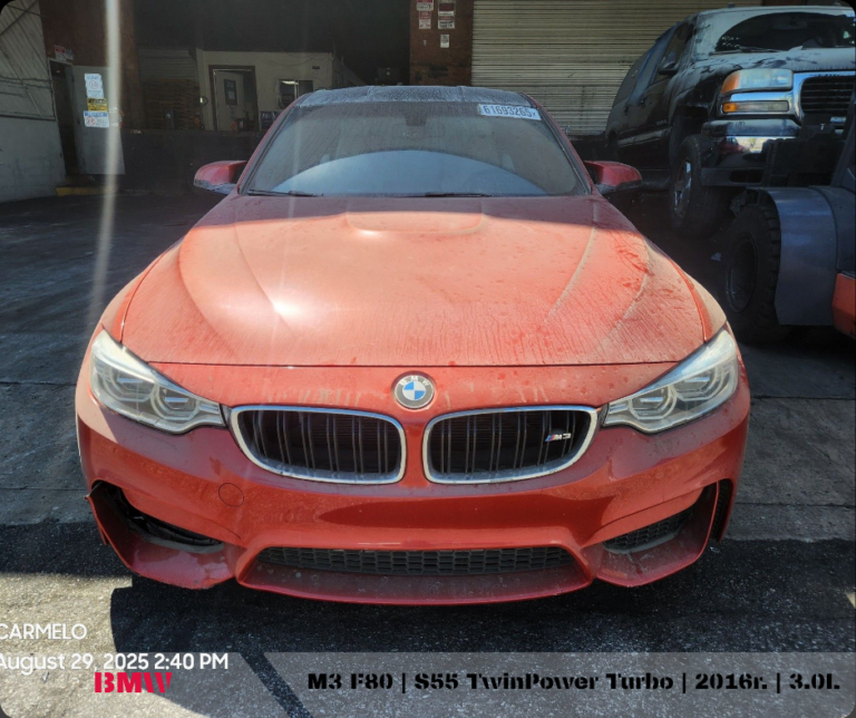 przód BMW M3 F80 realizacja importu z USA