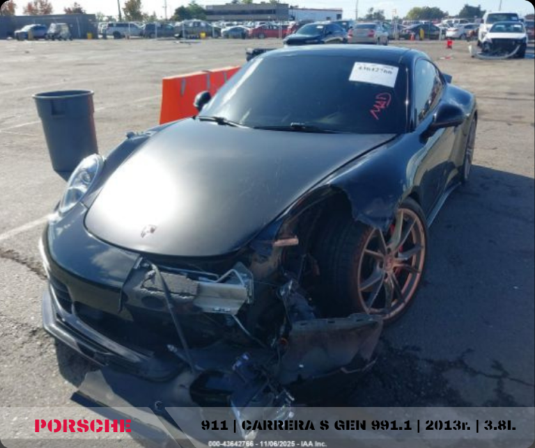przód PORSCHE 911 CARRERA S GEN 991.1 2013r. 3.8L realizacja importu z USA