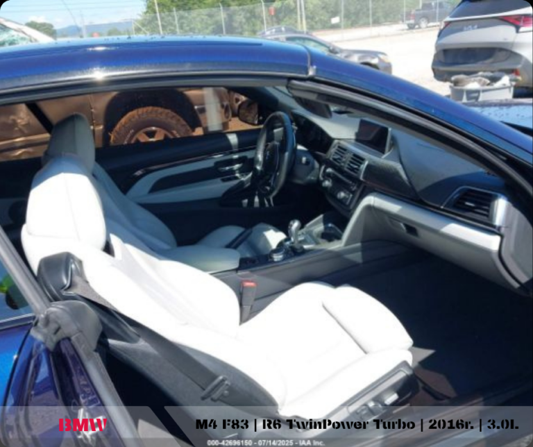 wnętrze BMW M4 F83 realizacja importu z USA