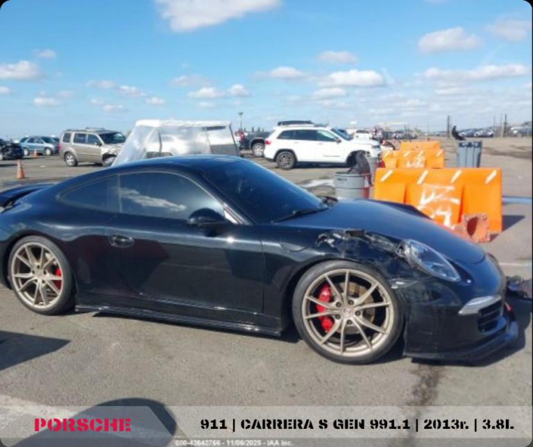 bok PORSCHE 911 CARRERA S GEN 991.1 2013r. 3.8L realizacja importu z USA