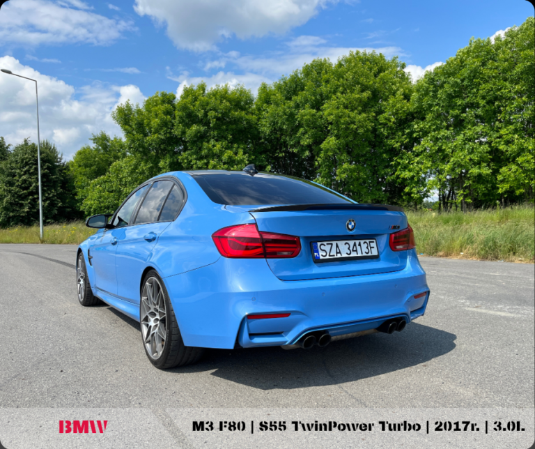 tył _BMW M3 F80 realizacja importu z USA