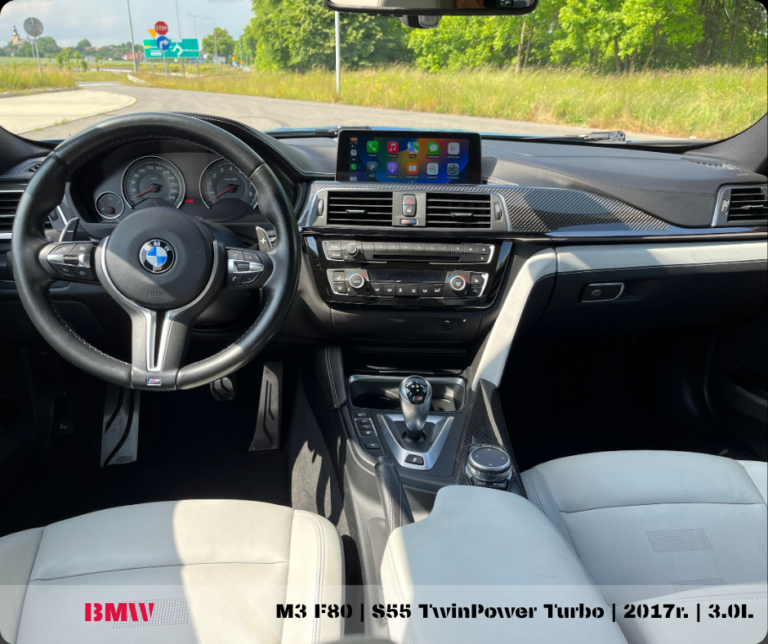 wnętrze _BMW M3 F80 realizacja importu z USA