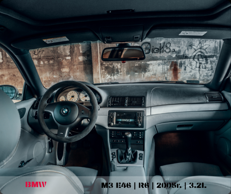 zdjęcie środek bmw e46 m3 realizacja importu z USA